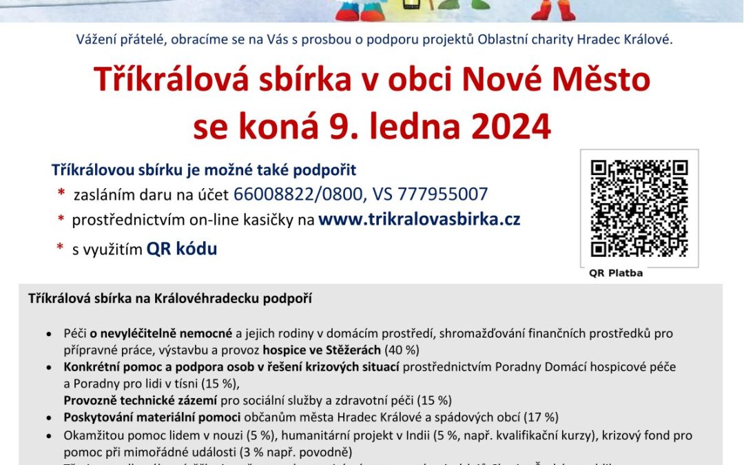 Tříkrálová sbírka 2024 – 9.1.2024