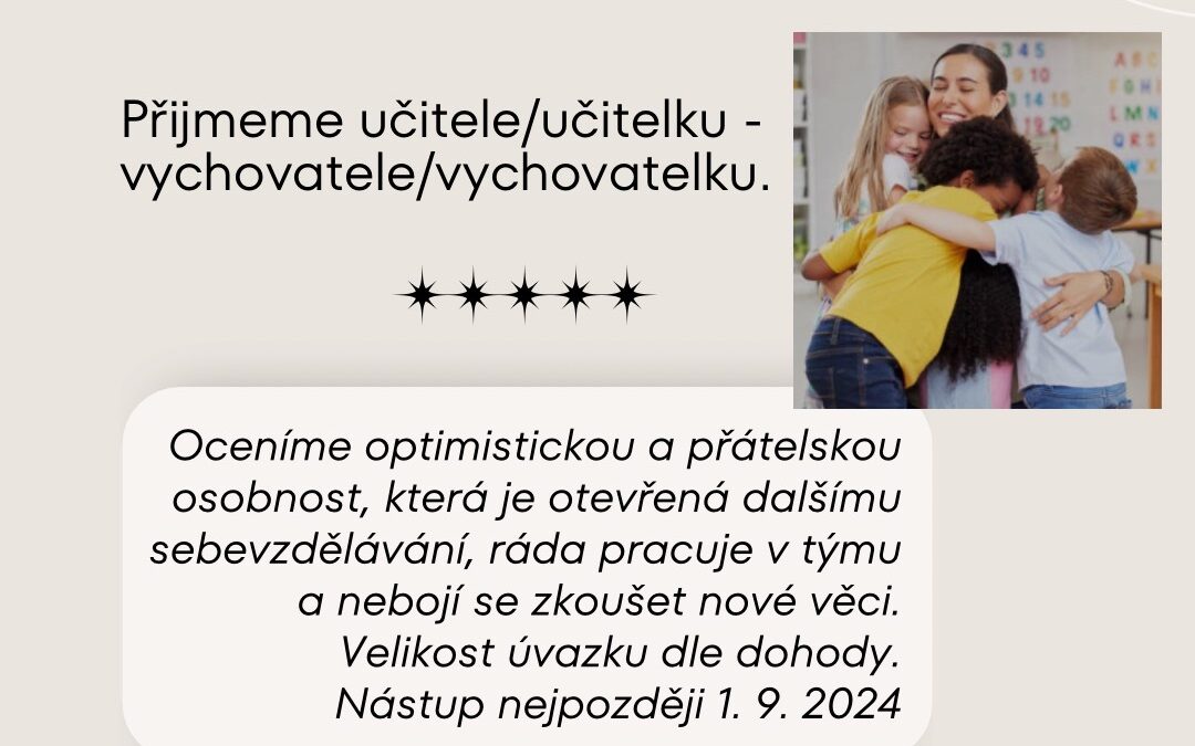 ZŠ Nové Město přijme učitele/učitelku!