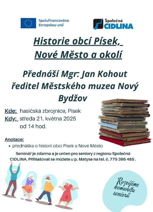 Historie obcí písek, nové město a okolí