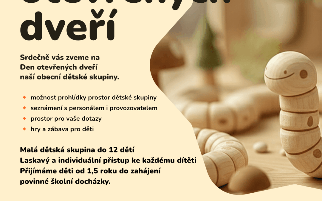 Den otevřených dveří v naší dětské skupince